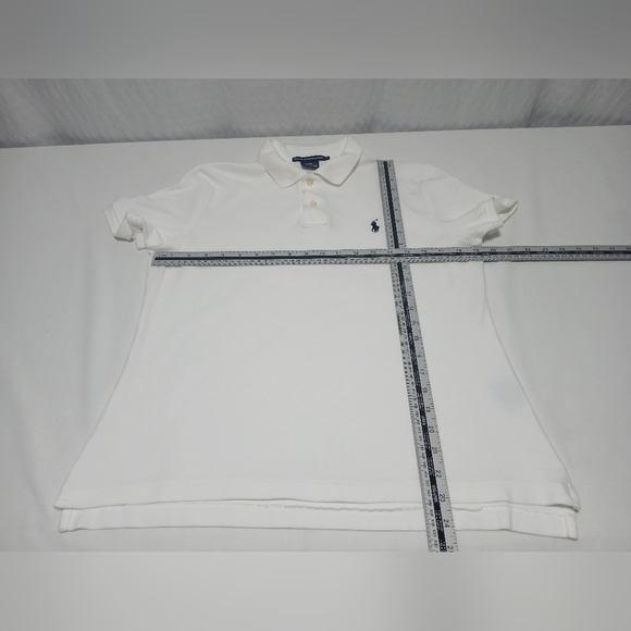 Ralph Luaren Sport Ladies Shortsleeve Classic Fit Cotton Polo. Size L - Picture 5 of 11